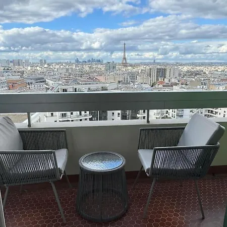 Montparnasse - Vue Tour Eiffel - Balcon Lägenhet