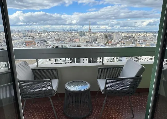 Montparnasse - Vue Tour Eiffel - Balcon Lägenhet