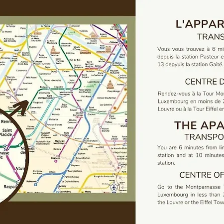 アパート Montparnasse - Vue Tour Eiffel - Balcon