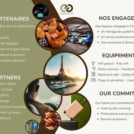 Montparnasse - Vue Tour Eiffel - Balcon