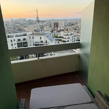 Apartman Montparnasse - Vue Tour Eiffel - Balcon Párizs